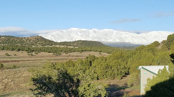 Greenhorn Mtn with snow